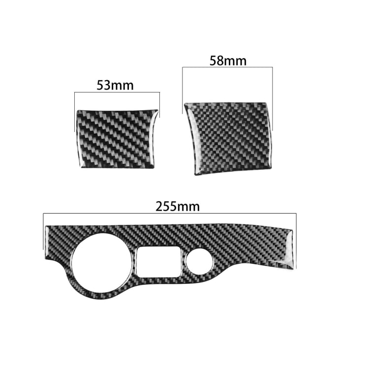 Carbon Fiber Car Headlight Panel Decorative Sticker for Dodge Challenger 2015 to Now, Left Driving, Headlight Panel