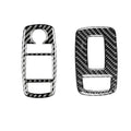 Carbon Fiber Car Window Lift Button Decorative Sticker for Dodge Challenger 2015 to Now, Left Driving, Window Lift Button