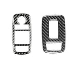 Carbon Fiber Car Window Lift Button Decorative Sticker for Dodge Challenger 2015 to Now, Left Driving, Window Lift Button