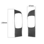 Carbon Fiber Car Window Lift Panel Decorative Sticker for Dodge Challenger 2015 to Now, Left Driving, Window Lift Panel