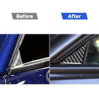 Carbon Fiber Car Left Right Side Window Posts Decorative Sticker for Dodge Challenger 2015 to Now, Left Driving, Left Right Side Window Posts