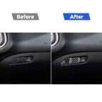 Carbon Fiber Car Co-pilot Storage Handle Decorative Sticker for Dodge Challenger 2015 to Now, Left Driving, Co-pilot Storage Handle