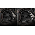 Carbon Fiber Car Instrument Left Right Air Outlet Decorative Sticker for Dodge Challenger 2015 to Now, Left Driving, Instrument Left Right Air Outlet