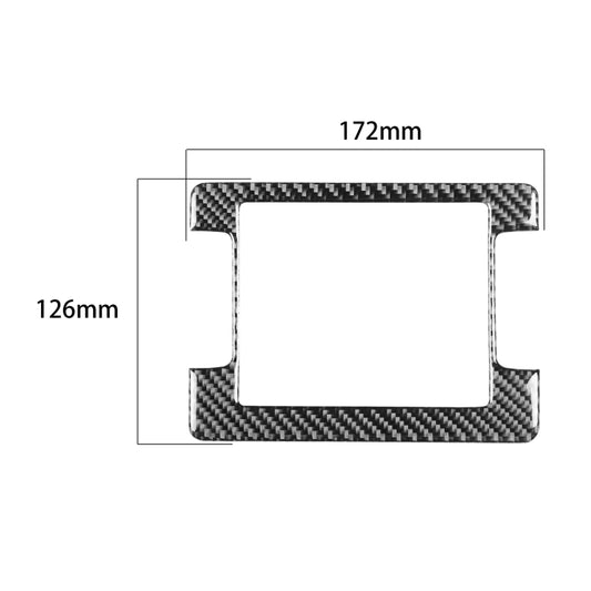 Carbon Fiber Car Navigation Frame Decorative Sticker for Dodge Challenger 2015 to Now, Left Driving, Navigation Frame