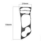Carbon Fiber Car Central Control Gear Frame Decorative Sticker for Dodge Challenger 2015 to Now, Left Driving, Central Control Gear Frame