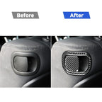 4 PCS / Set Carbon Fiber Car Seat Back Decorative Sticker for Dodge Challenger 2015 to Now, Left Driving, Seat Back