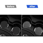 11 PCS / Set Carbon Fiber Car Door Slot Pad Decorative Sticker for Dodge Challenger 2015 to Now, Left Driving, Door Slot Pad