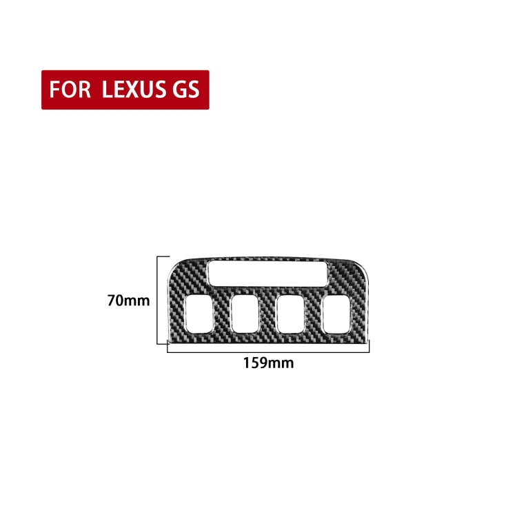 Carbon Fiber Car Seat Control Panel Decorative Sticker for Lexus GS 2006-2011,Left and Right Drive Universal, Seat Control Panel