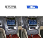 2 PCS / Set Carbon Fiber Car Central Control Panel A Version Decorative Sticker for Lexus GS 2006-2011,Left and Right Drive Universal, Central Control Panel A Version