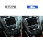 2 PCS / Set Carbon Fiber Car Central Control Panel B Version Decorative Sticker for Lexus GS 2006-2011,Left and Right Drive Universal, Central Control Panel B Version