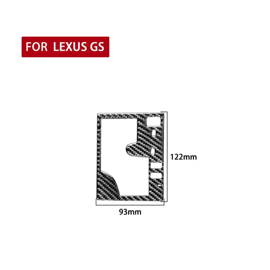 Carbon Fiber Car Gear Panel Outside Frame A Version Decorative Sticker for Lexus GS 2006-2011,Right Drive, Gear Panel Outside Frame A Version,Right Drive