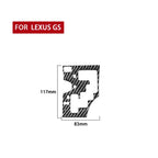 Carbon Fiber Car Gear Panel B Version Decorative Sticker for Lexus GS 2006-2011,Left Drive, Gear Panel B Version,Left Drive