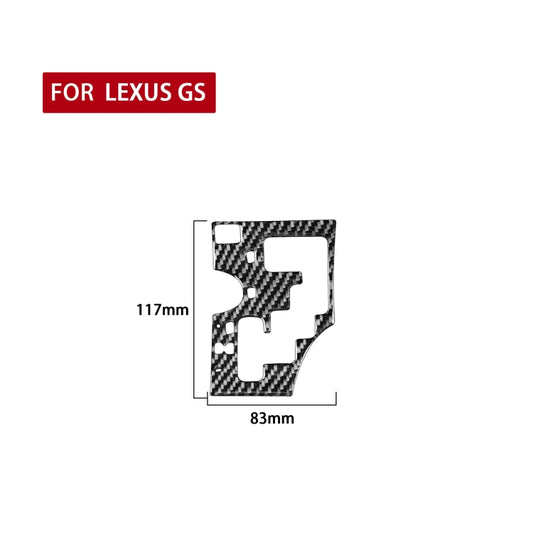 Carbon Fiber Car Gear Panel B Version Decorative Sticker for Lexus GS 2006-2011,Left Drive, Gear Panel B Version,Left Drive