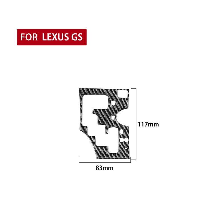 Carbon Fiber Car Gear Panel B Version Decorative Sticker for Lexus GS 2006-2011,Right Drive, Gear Panel B Version ,Right Drive