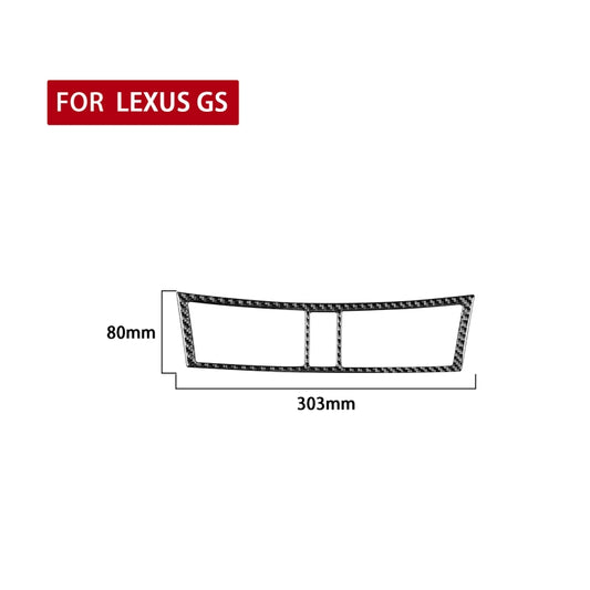 Carbon Fiber Car Central Control Air Outlet Decorative Sticker for Lexus GS 2006-2011,Left and Right Drive Universal, Central Control Air Outlet