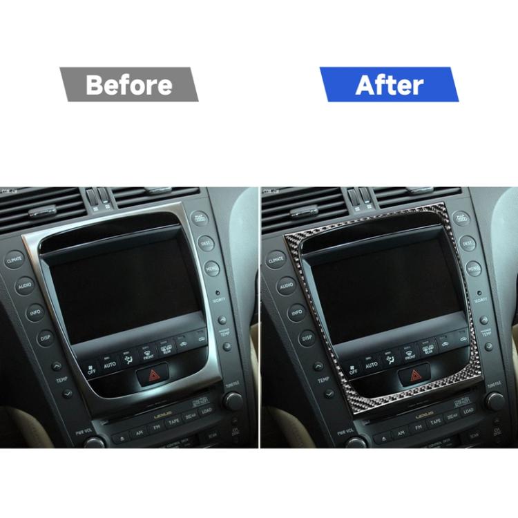 Carbon Fiber Car Air Conditioning Panel Decorative Sticker for Lexus GS 2006-2011,Left and Right Drive Universal, Air Conditioning Panel