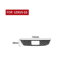 Carbon Fiber Car Double Flash Panel Decorative Sticker for Lexus GS 2006-2011,Left and Right Drive Universal, Double Flash Panel