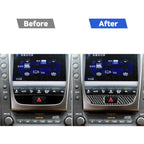 Carbon Fiber Car Double Flash Panel Decorative Sticker for Lexus GS 2006-2011,Left and Right Drive Universal, Double Flash Panel
