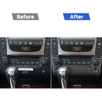 Carbon Fiber Car CD Panel A Version Decorative Sticker for Lexus GS 2006-2011,Left and Right Drive Universal, CD Panel A Version