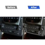Carbon Fiber Car CD Panel B Version Decorative Sticker for Lexus GS 2006-2011,Left and Right Drive Universal, CD Panel B Version