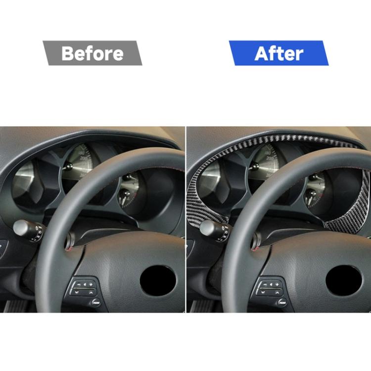 Carbon Fiber Car Dashboard Frame Decorative Sticker for Lexus GS 2006-2011,Left and Right Drive Universal, Dashboard Frame