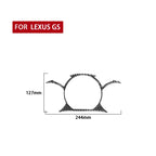 Carbon Fiber Car Dashboard Trim Decorative Sticker for Lexus GS 2006-2011,Left and Right Drive Universal, Dashboard Trim