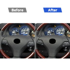 2 PCS / Set Carbon Fiber Car Steering Wheel Button A Version Decorative Sticker for Lexus GS 2006-2011,Left and Right Drive Universal, Steering Wheel Button A Version