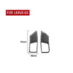 2 PCS / Set Carbon Fiber Car Steering Wheel Button B Version Decorative Sticker for Lexus GS 2006-2011,Left and Right Drive Universal, Steering Wheel Button B Version