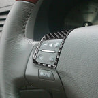 2 PCS / Set Carbon Fiber Car Steering Wheel Button B Version Decorative Sticker for Lexus GS 2006-2011,Left and Right Drive Universal, Steering Wheel Button B Version