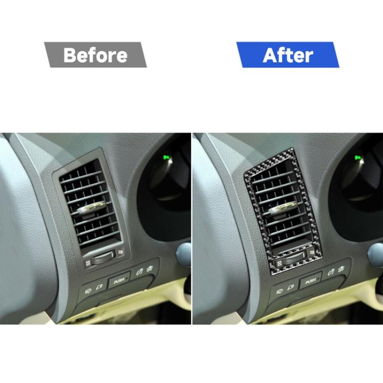 2 PCS / Set Carbon Fiber Car Left and Right Air Outlets Decorative Sticker for Lexus GS 2006-2011,Left Drive, Left and Right Air Outlets,Left Drive
