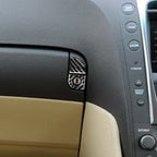 2 PCS / Set Carbon Fiber Car Storage Box Switch Decorative Sticker for Lexus GS 2006-2011,Right Drive, Storage Box Switch,Right Drive