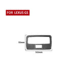Carbon Fiber Car Rear Reading Light Panel Decorative Sticker for Lexus GS 2006-2011,Left and Right Drive Universal, Reading Light Panel