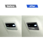 Carbon Fiber Car Rear Reading Light Panel Decorative Sticker for Lexus GS 2006-2011,Left and Right Drive Universal, Reading Light Panel