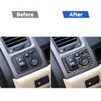Carbon Fiber Car Rearview Mirror Adjustment Switch Frame Decorative Sticker for Honda CRV 2007-2011,Left Drive, Rearview Mirror Adjustment Switch Frame,Left Drive