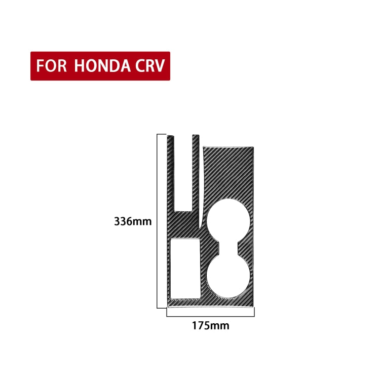 Carbon Fiber Car Cup Holder Panel Decorative Sticker for Honda CRV 2007-2011,Left Drive, Cup Holder Panel,Left Drive
