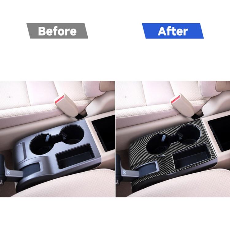 Carbon Fiber Car Cup Holder Panel Decorative Sticker for Honda CRV 2007-2011,Left Drive, Cup Holder Panel,Left Drive