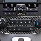 2 PCS / Set Carbon Fiber Car Central Control CD Volume Switch Frame Decorative Sticker for Honda CRV 2007-2011,Left and Right Drive Universal, Central Control CD Volume Switch Frame