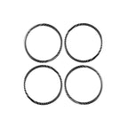 4 PCS / Set Carbon Fiber Car Door Horn Ring Decorative Sticker for Honda CRV 2007-2011,Left and Right Drive Universal, Door Horn Ring