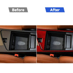 2 PCS / Set Carbon Fiber Car Armrest Box Frame Decorative Sticker for Alfa Romeo Giulia 2017-2019,Left Drive, Armrest Box Frame,Left Drive