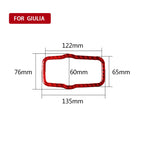 Carbon Fiber Car Headlight Switch Panel Decorative Sticker for Alfa Romeo Giulia 2017-2019,Left Drive, Headlight Switch Panel,Left Drive