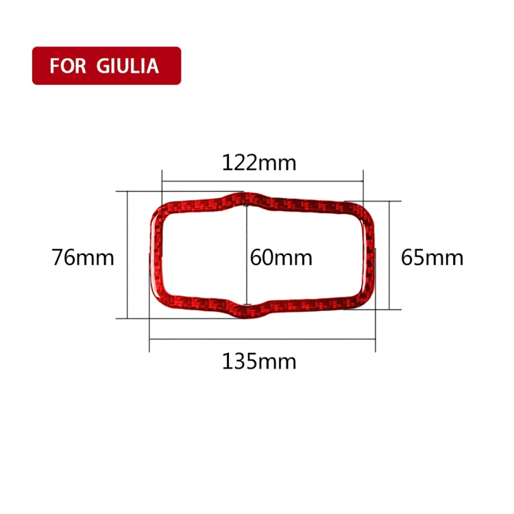 Carbon Fiber Car Headlight Switch Panel Decorative Sticker for Alfa Romeo Giulia 2017-2019,Left Drive, Headlight Switch Panel,Left Drive