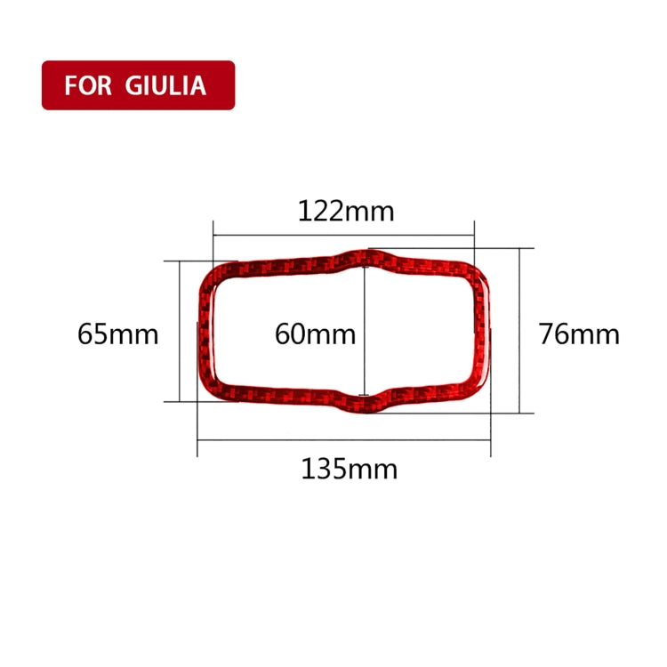 Carbon Fiber Car Headlight Switch Panel Decorative Sticker for Alfa Romeo Giulia 2017-2019,Right Drive, Headlight Switch Panel,Right Drive