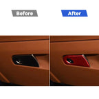 Carbon Fiber Car Co-pilot Storage Decorative Sticker for Alfa Romeo Giulia 2017-2019,Left Drive, Co-pilot Storage,Left Drive