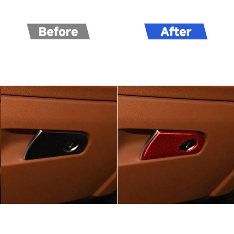 Carbon Fiber Car Co-pilot Storage Decorative Sticker for Alfa Romeo Giulia 2017-2019,Right Drive, Co-pilot Storage,Right Drive