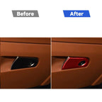 Carbon Fiber Car Co-pilot Storage Decorative Sticker for Alfa Romeo Giulia 2017-2019,Right Drive, Co-pilot Storage,Right Drive