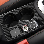 Carbon Fiber Car Water Cup Panel Decorative Sticker for Audi Q3 2013-2018,Right Drive, Water Cup Panel,Right Drive