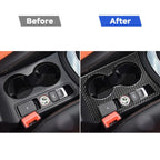 Carbon Fiber Car Water Cup Panel Decorative Sticker for Audi Q3 2013-2018,Right Drive, Water Cup Panel,Right Drive