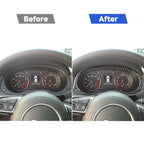 Carbon Fiber Car Dashboard Frame Decorative Sticker for Audi Q3 2013-2018,Left and Right Drive Universal, Dashboard Frame