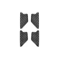 4 PCS / Set Carbon Fiber Car Inner Door Bowl Decorative Sticker for Audi Q3 2013-2018,Left and Right Drive Universal, Inner Door Bowl