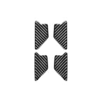 4 PCS / Set Carbon Fiber Car Inner Door Bowl Decorative Sticker for Audi Q3 2013-2018,Left and Right Drive Universal, Inner Door Bowl